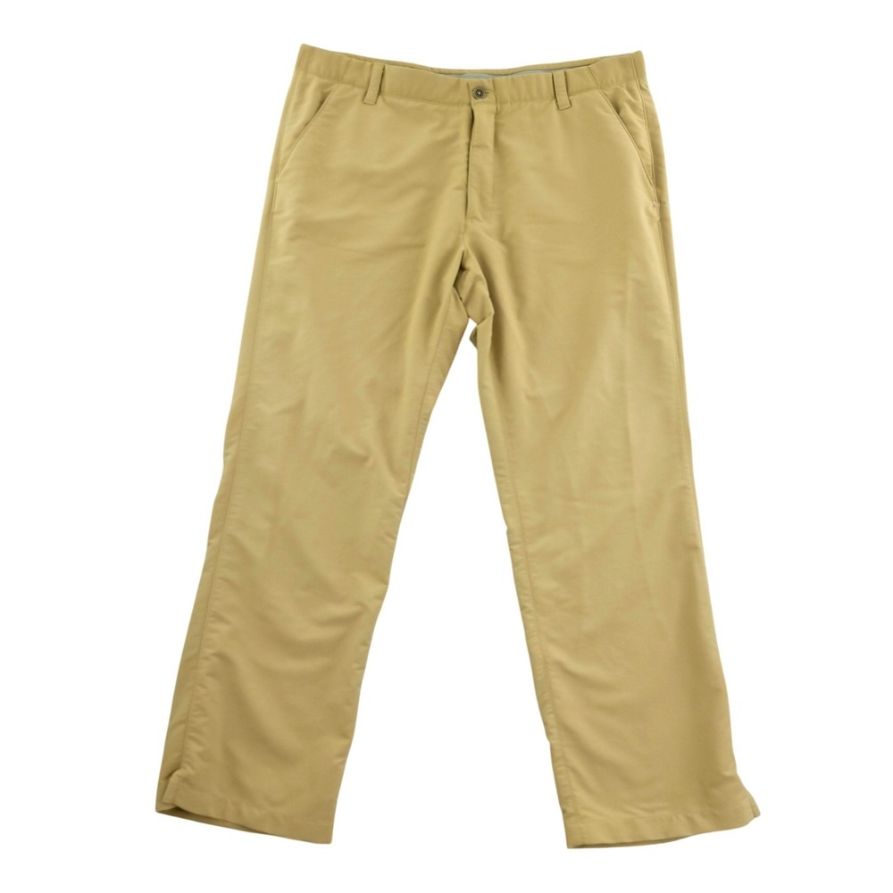 Under Armour Match Play Pants Mens 40x32‎ Beige Golf Chino Casual Performance